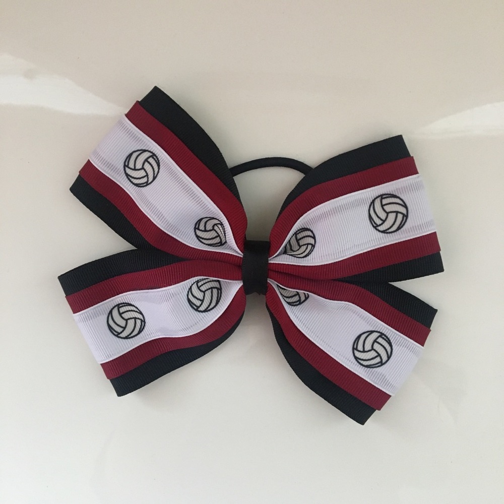 Volleyball Bow Hair-tie